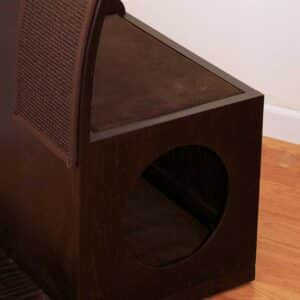 cat tower tree cubby cushion