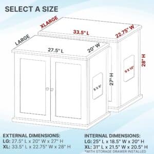Litter Box Cabinet dimensions
